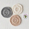 Set of 3 crochet makeup remover disc