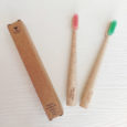 SET OF 3 BAMBOO TOOTHBRUSHES FOR CHILDREN